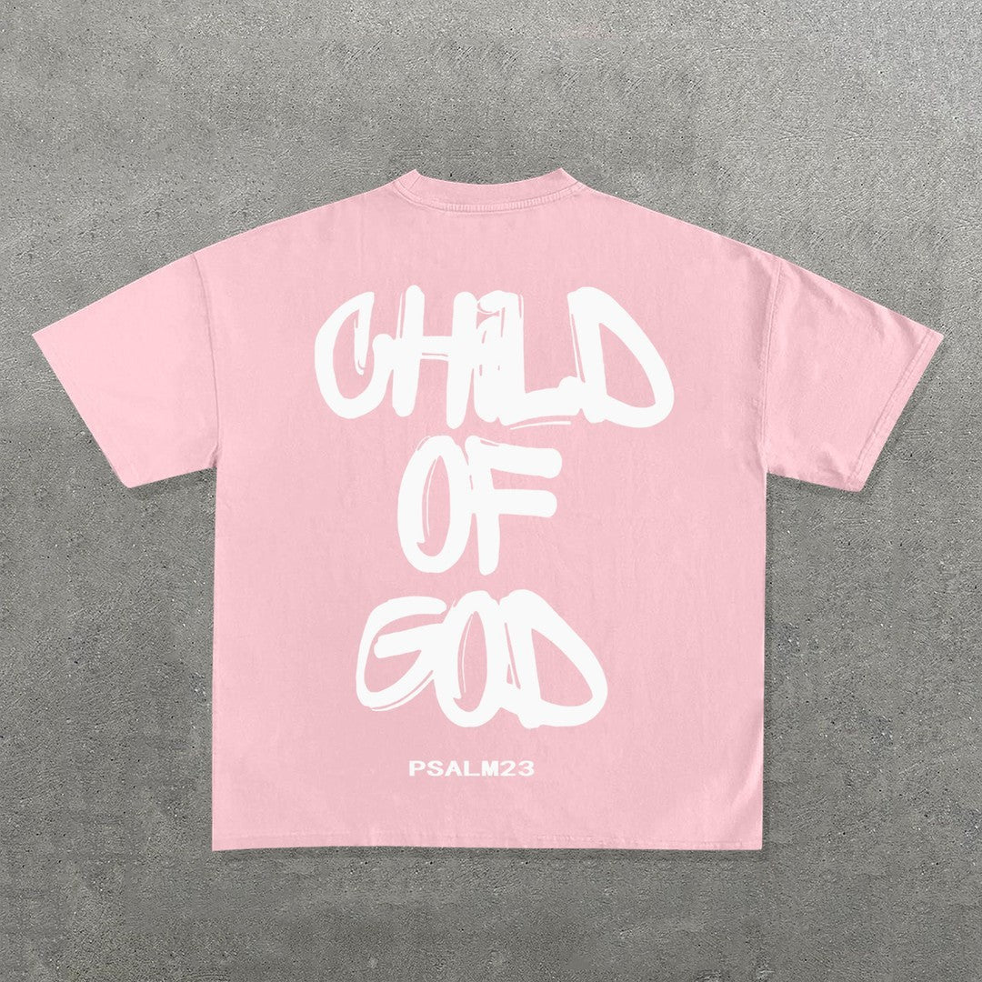 Oversized "Child of God" Graphic T-Shirt