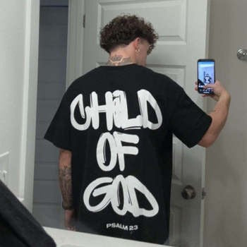 Oversized "Child of God" Graphic T-Shirt