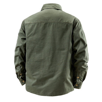 Classic Long Sleeve Work Shirt for Men