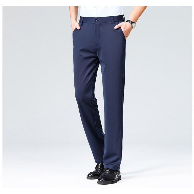 Mens Straight Leg Business Trousers