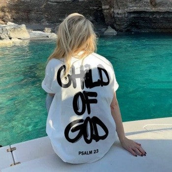 Oversized "Child of God" Graphic T-Shirt