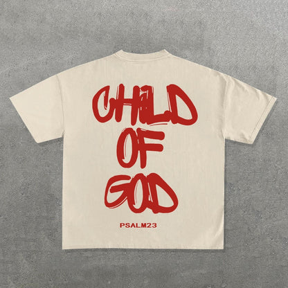 Oversized "Child of God" Graphic T-Shirt