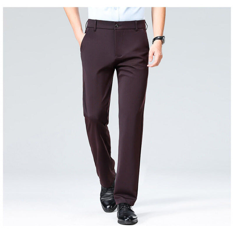 Mens Straight Leg Business Trousers