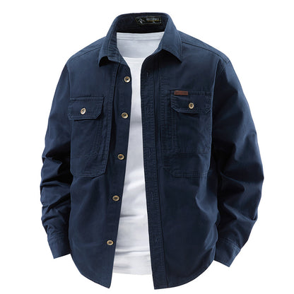 Classic Long Sleeve Work Shirt for Men