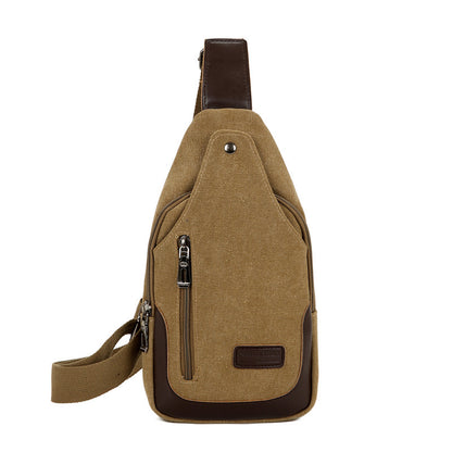 Retro Canvas Chest Bag for Men