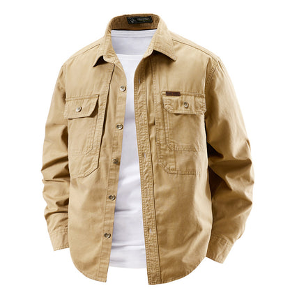 Classic Long Sleeve Work Shirt for Men