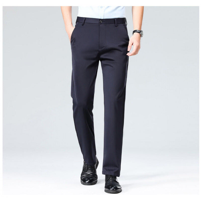 Mens Straight Leg Business Trousers